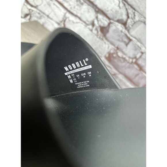 NoBull Black Rubber Casual Athletic Slides Sandals Men Sz 46EU/12M US Women 13.5 main image 7